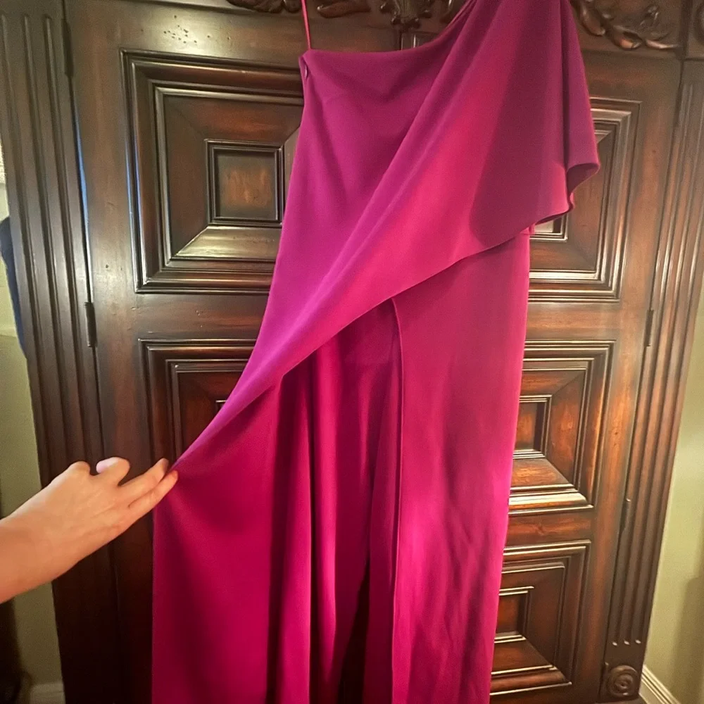 Adrianna Papell Pink Wide Leg Jumpsuit - Picture 3 of 4